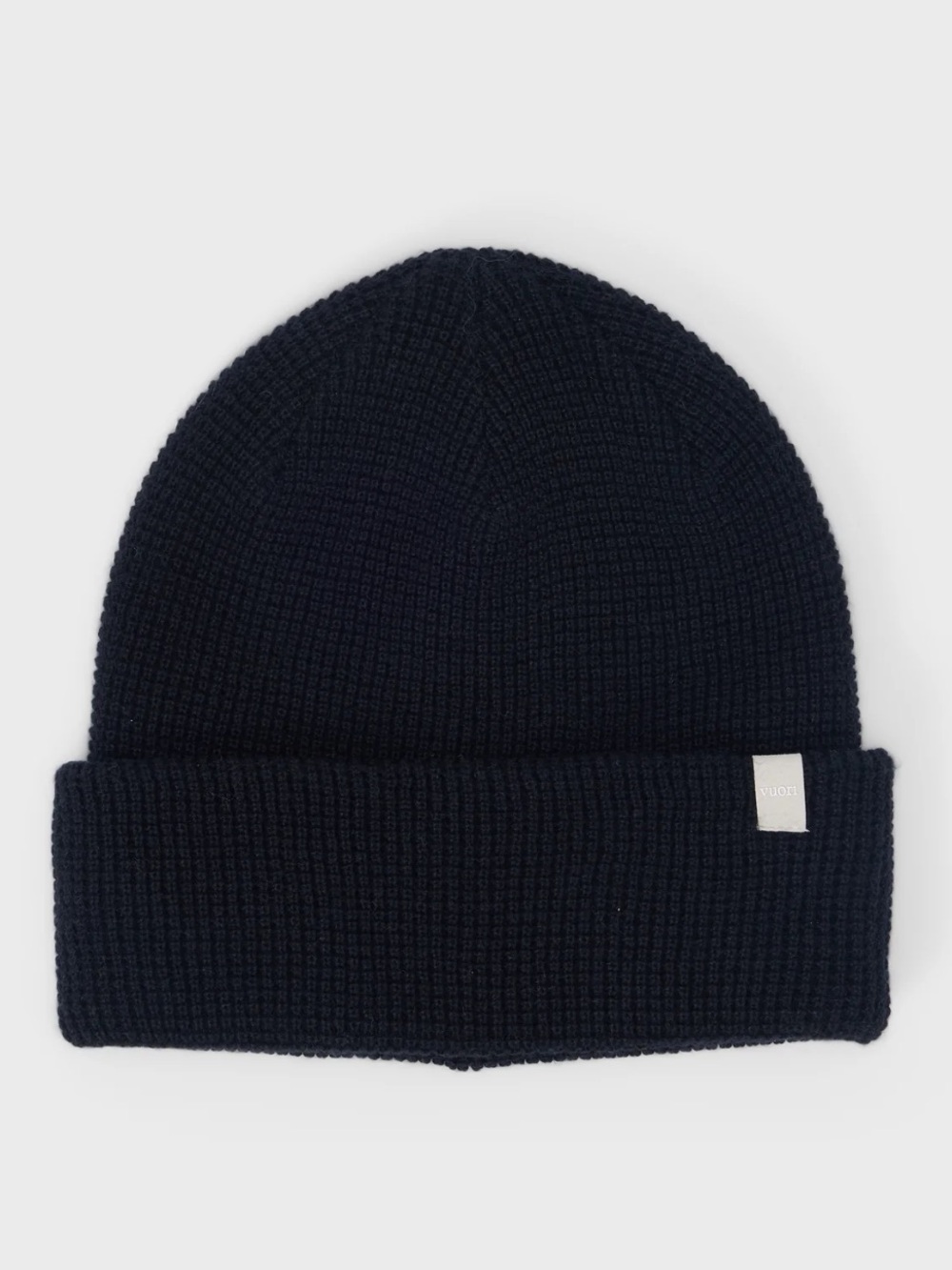 Vuori Black Alpine Waffle Knit Beanie
